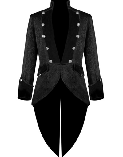 Esmoquin de Terciopelo Dorado Estilo Medieval Punk Retro - Image 13