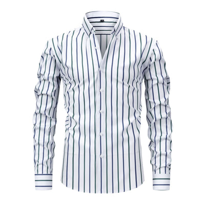 Camisa Ejecutiva de Rayas Premium para Hombre - Image 4
