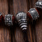 Six-Character Mantra Of Pure Silver Retro Red Sandalwood Lobular Men's