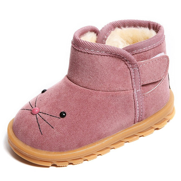 Botas Infantiles de Invierno con Forro de Terciopelo - Niños y Niñas