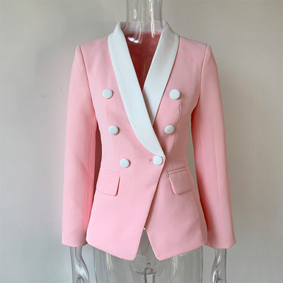 Blazer Ejecutivo Doble Botonadura Slim Fit Color Sólido - Image 11