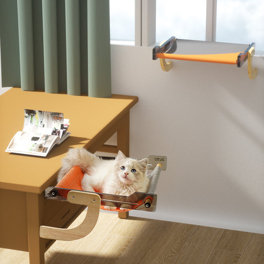Hamaca Acrílica Ajustable para Mascotas - Descanso al Sol - Image 2