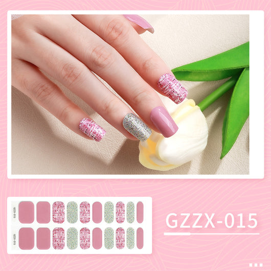 Stickers de Uñas de Gel Coreano Mariposa Bronceado Resistente al Agua con Luz UV - Image 12