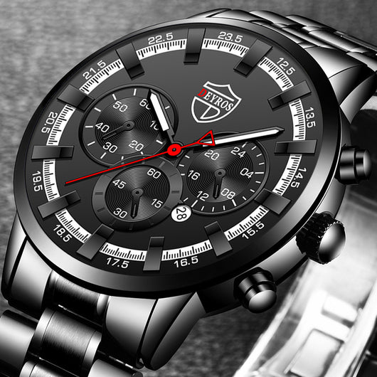 Reloj de Cuarzo Luminoso para Hombre - Elegancia Empresarial - Image 4
