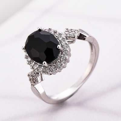 Anillo de Cristal Rojo con Temperamento y Elegancia - Image 18