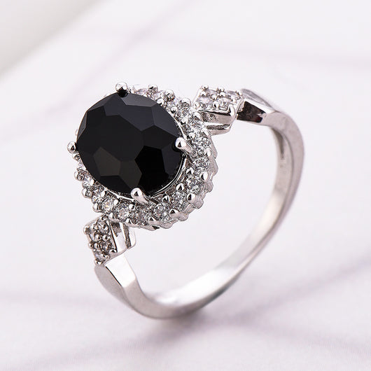 Anillo de Cristal Rojo con Temperamento y Elegancia - Image 18