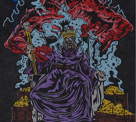 Camiseta Estampado Demonio Manga Corta para Hombre - Image 14