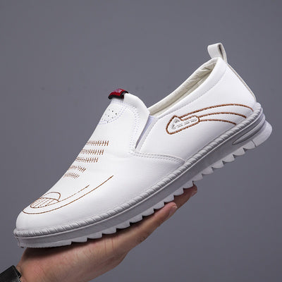 Zapatos de Cuero para Hombre Primavera Cómodos sin Cordones - Image 16