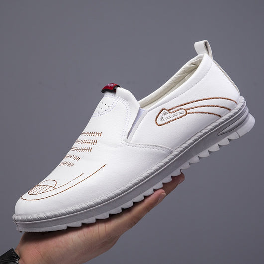 Zapatos de Cuero para Hombre Primavera Cómodos sin Cordones - Image 16