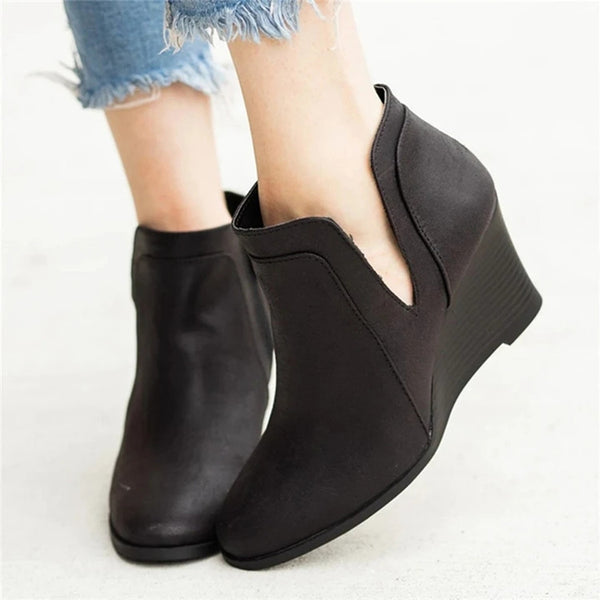 Zapato Vintage Estilo Romano con Cierre Lateral para Mujer