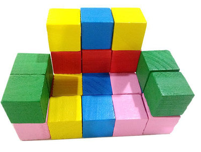 Juego de Bloques de Construcción Cubos para Enseñanza de Matemáticas en Madera - Image 10