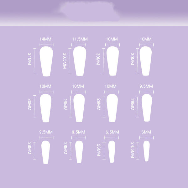 Uñas Adhesivas Degradado Melocotón - Removibles y Reutilizables