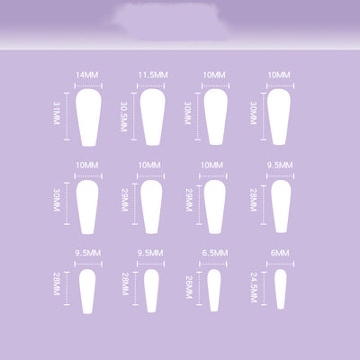 Uñas Adhesivas Degradado Melocotón - Removibles y Reutilizables - Image 2