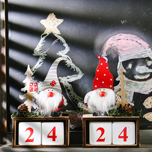 Calendario Navideño de Piñas de Pino para Adultos Mayores
