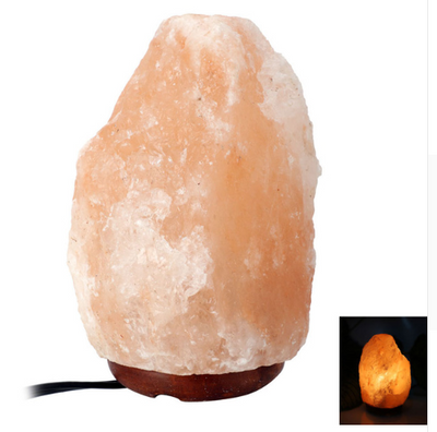 Lámpara de Sal Himalaya Rosa - Luz Nocturna Decorativa para Dormitorio