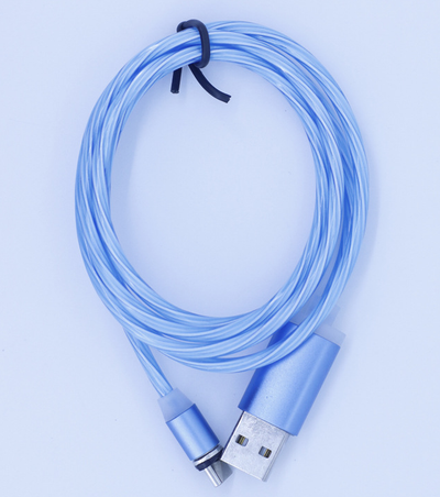 Cable de Carga Magnético USB Type-C 1m con Luz LED - Compatible iPhone, Samsung y Huawei - Image 3