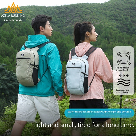 Mochila Ligera Verde Lima AZELA, Daypack de Viaje para Exteriores con Múltiples Bolsillos, Correas de Malla Transpirable, Mochila Casual Duradera para Hombres y - Image 3