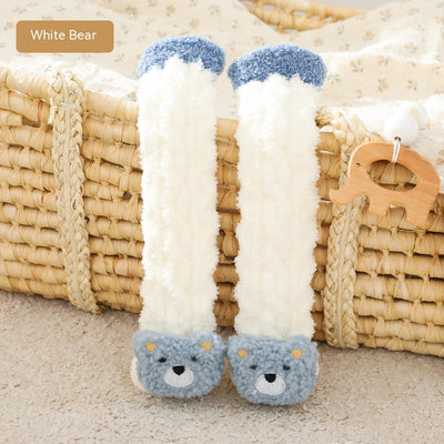 Calcetines para Bebé de Terciopelo Coral Reforzados Térmicos - Image 3