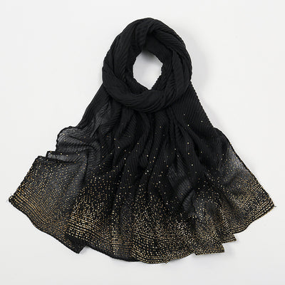 Pañuelo de Seda Arrugada Liso para Mujer - Image 6
