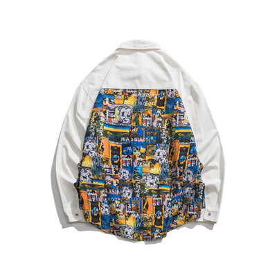 Camisa Suelta Estampada para Hombre - Image 5
