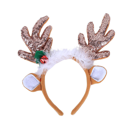 Adorno Navideño para Cabello con Astas Doradas y Lentejuelas - Image 8