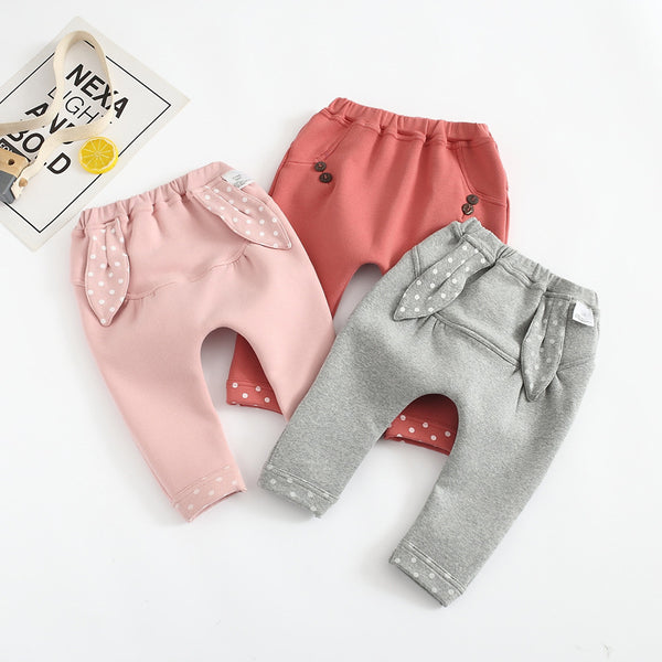 Pantalones Infantiles con Orejas de Conejo