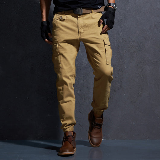 Pantalones Slim Fit de Color Sólido para Hombre - Image 14