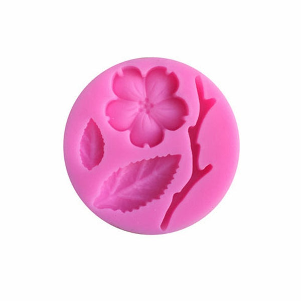 Moldes de Silicona Líquida Flor de Durazno para Repostería