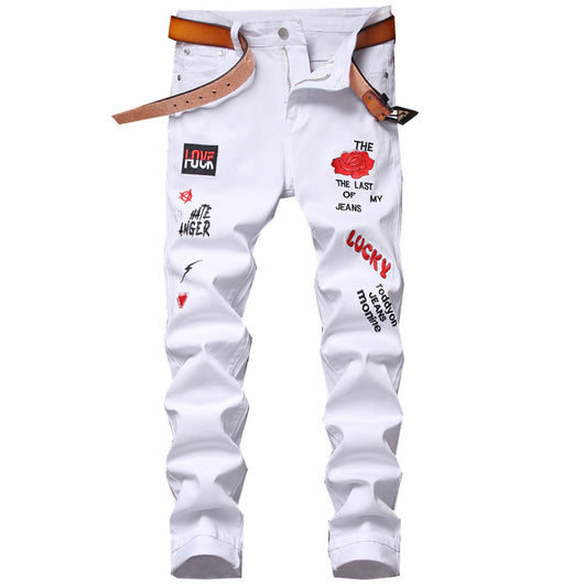 Pantalón Rotos Elástico Estilo Europeo Moderno