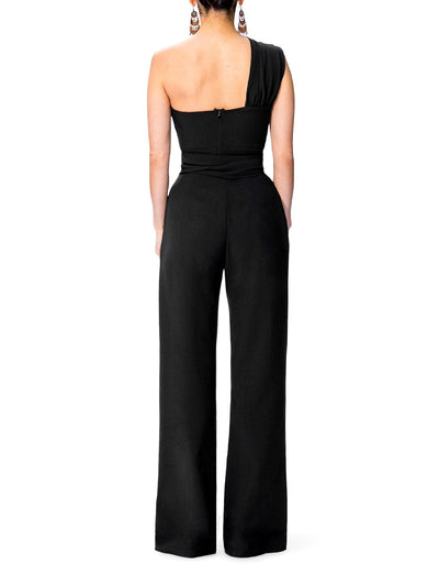 Jumpsuit con Hombros Inclinados Asimétrico - Image 3