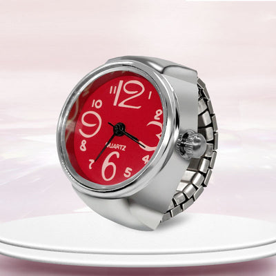 Anillo Reloj Unisex Caja de Aleación Plateada - Image 5