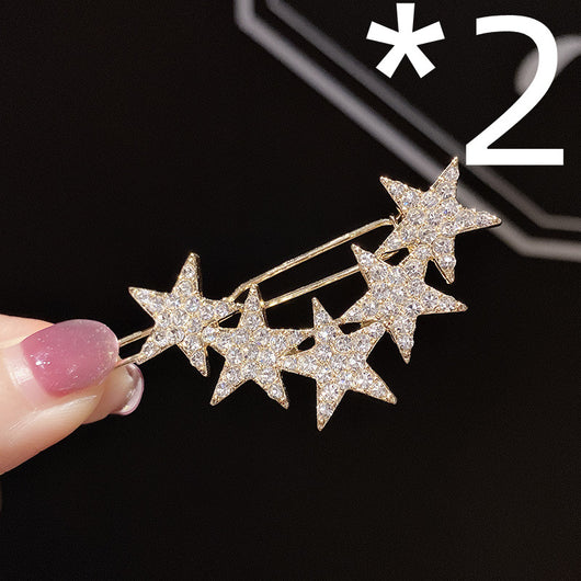 Clip para cabello con estrella de cristales brillantes - Image 10