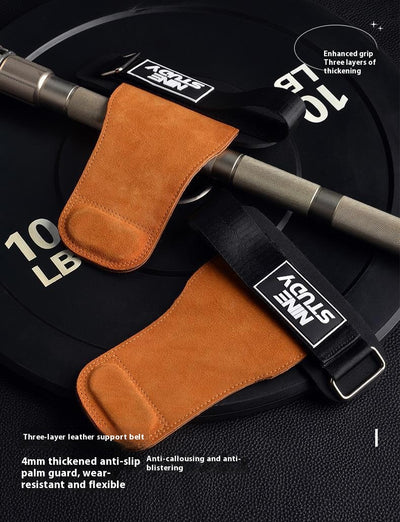 Guantes de Fitness con Soporte de Palma - Cuero Grueso de 3 Capas para Hombre y Mujer - Image 13