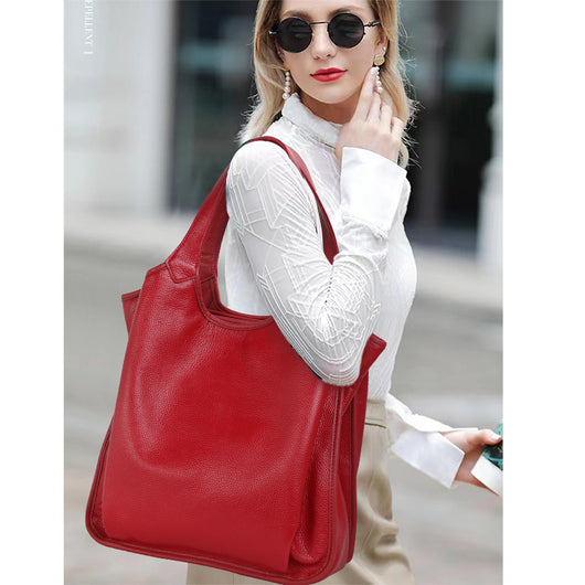 Bolso de Cuero Genuino Estilo Western - Gran Capacidad y Diseño Versátil - Image 6