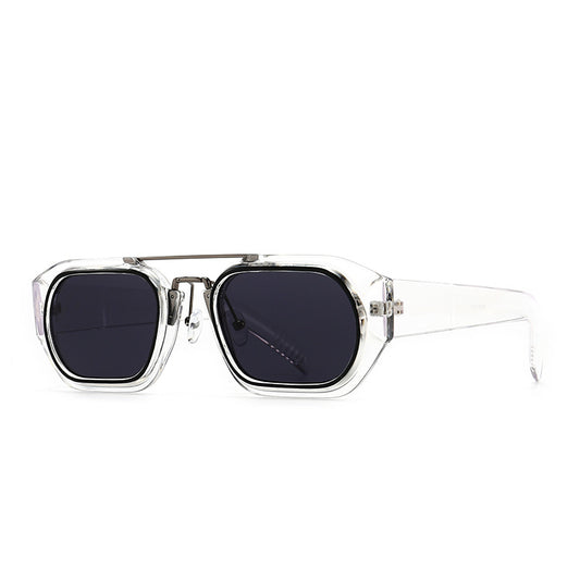 Gafas de Sol Cuadradas Retro Moderno con Marco Angosto - Image 2