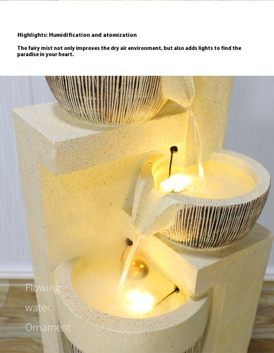 Fuente de Agua Decorativa con Humidificador para Sala de Estar - Image 25