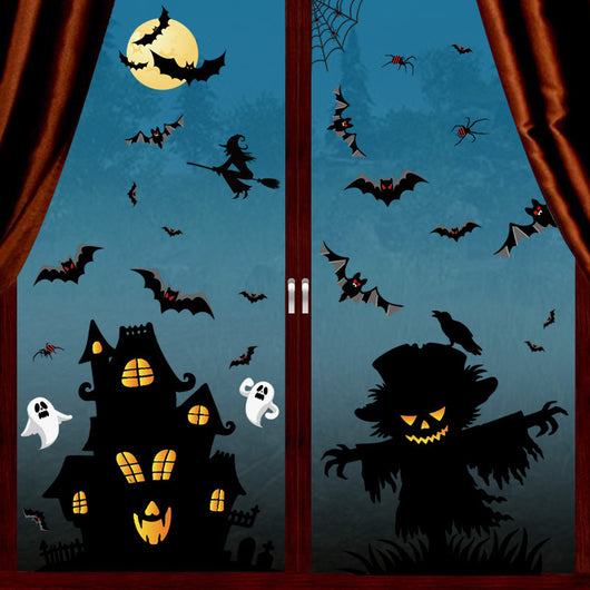 Pegatinas Decorativas de Halloween - Calabaza, Araña, Fantasma y Linterna - Image 9