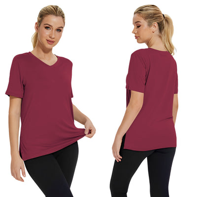 Blusa Suelta de Verano Cuello Redondo con Abertura Lateral - Image 9