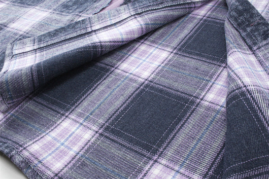 Camisa Cuadriculada Bordada de Manga Larga para Hombre Primavera Otoño - Image 18