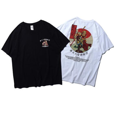 Camiseta Hip Hop Estampada de Manga Corta Unisex - Image 3
