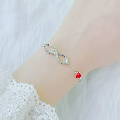 Pulsera de Plata Esterlina para Mujer - Amor Eterno Minimalista