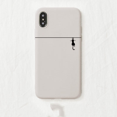 Funda Minimalista de Gatito para Teléfono - Compatible con Apple - Image 22