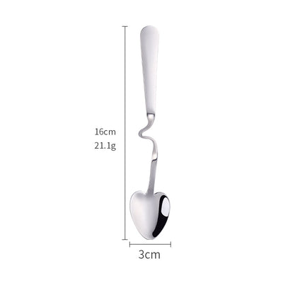 Cucharilla Colgante en Forma de Corazón Acero Inoxidable - Image 23