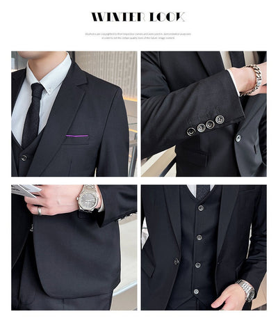 Traje Slim Fit Británico para Hombre - Conjunto Casual Elegante - Image 19