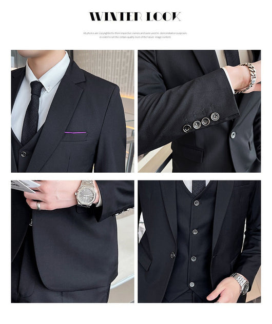 Traje Slim Fit Británico para Hombre - Conjunto Casual Elegante - Image 19