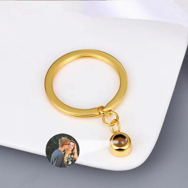 Llavero Proyector de Fotos Personalizado - Pequeño Circular con Imagen Customizada