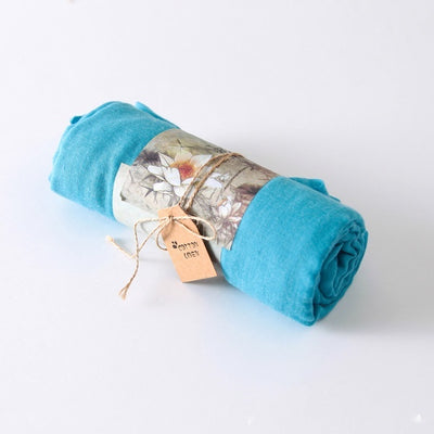Pañuelo Ligero de Algodón y Lino en Colores Sólidos - Image 28