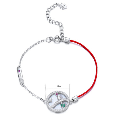 Pulsera Esmeralda Sagitario Plata S925 Diseño Original para Mujer - Image 8