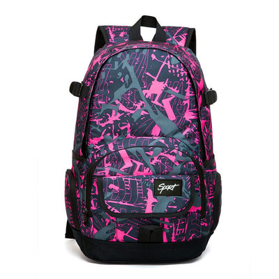 Mochila de Nylon Clásica de Gran Capacidad para Viajes y Escuela - Image 3