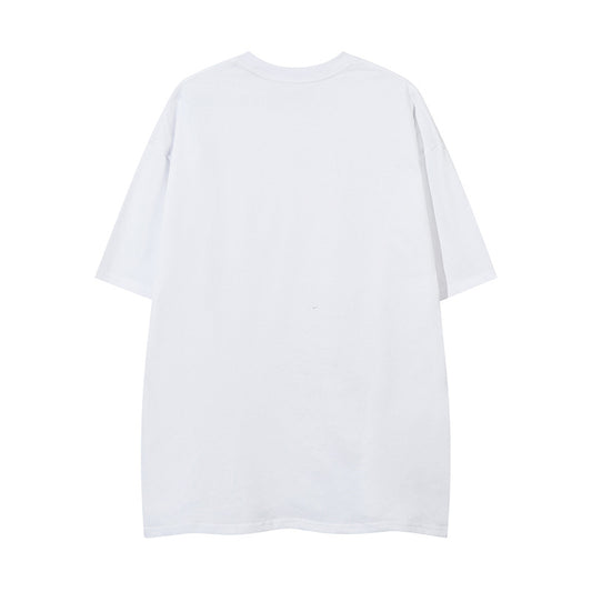 Playera Suelta con Estampado Mariposa Abstracto para Hombre - Image 2